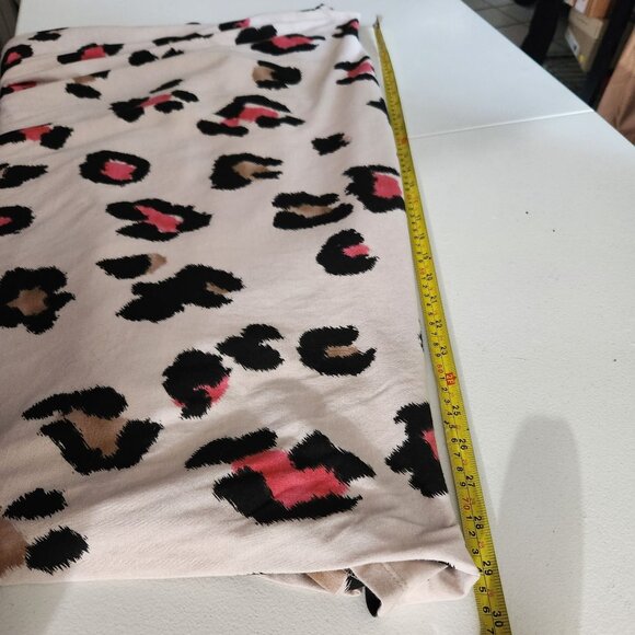 Terra & Sky Dress Womens 3X Leopard Print Flutter Sleeve T-Shirt Dress Beige Bla - Picture 9 of 14